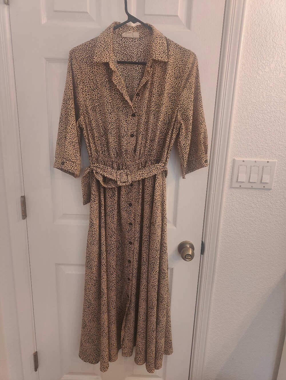 Melloday Animal Print Long Dress, Size Large